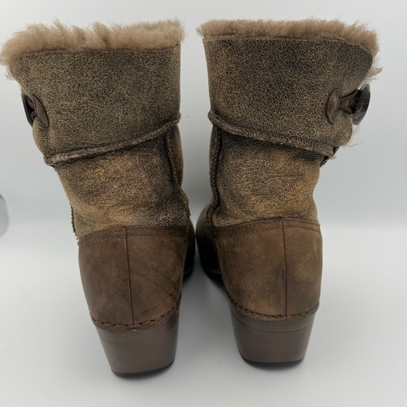 Dansko Stormy Brown Shearling Fur Lined Fold-down Ankle Boots size 40 (9.5-10) - Picture 6 of 8